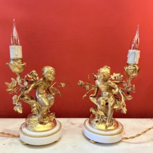 paire bougeoirs moreau