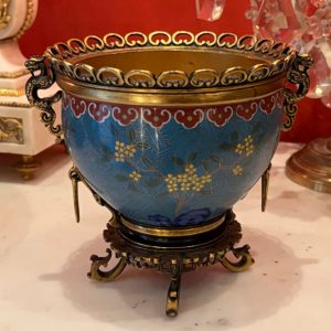 cache pot bronze email cloisonne barbedienne 1