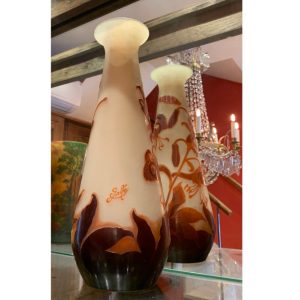 galle vase orange 1