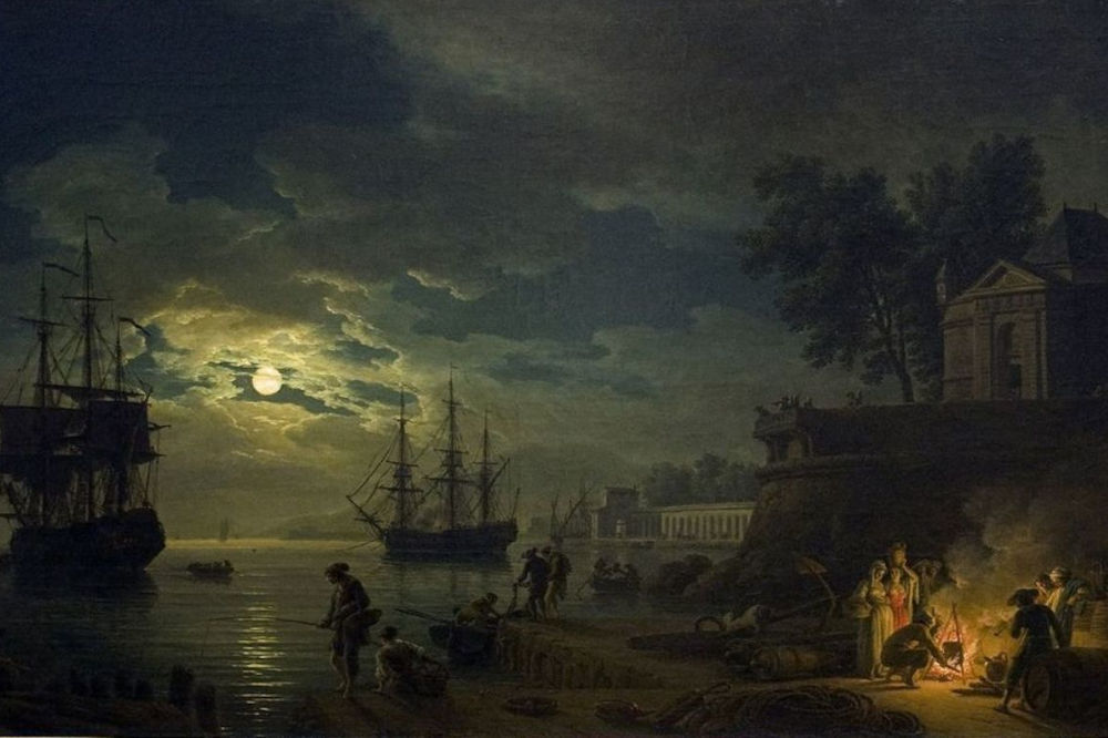 joseph vernet la nuit un port de mer au clair de lune 1771