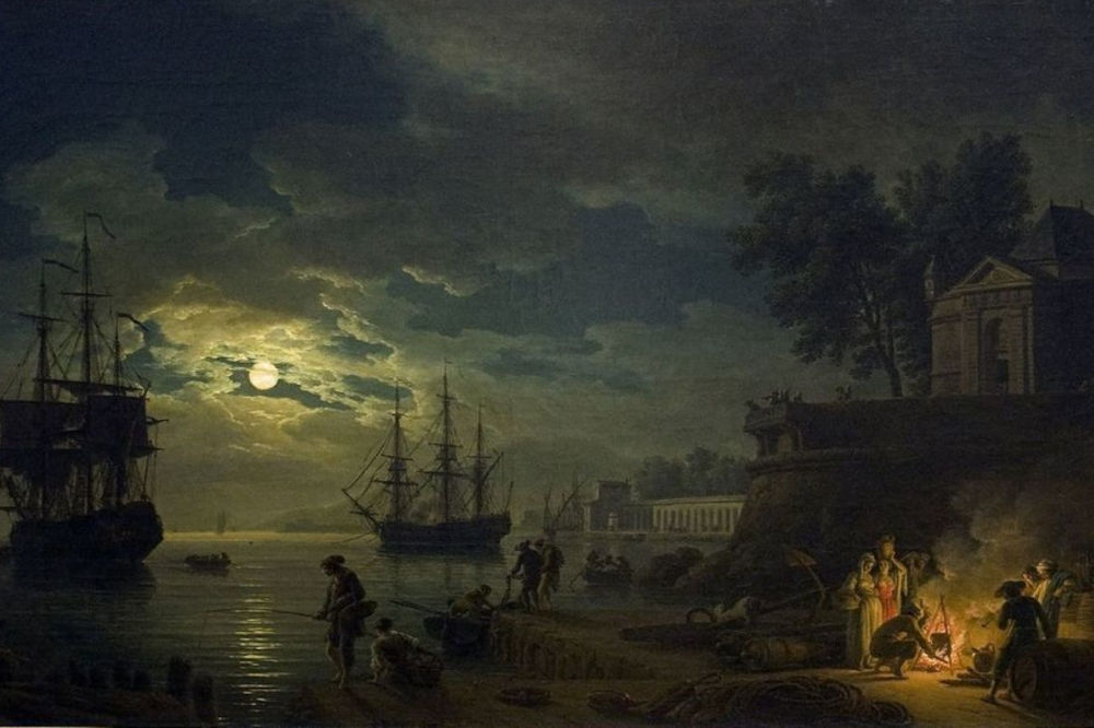 joseph vernet la nuit un port de mer au clair de lune 1771