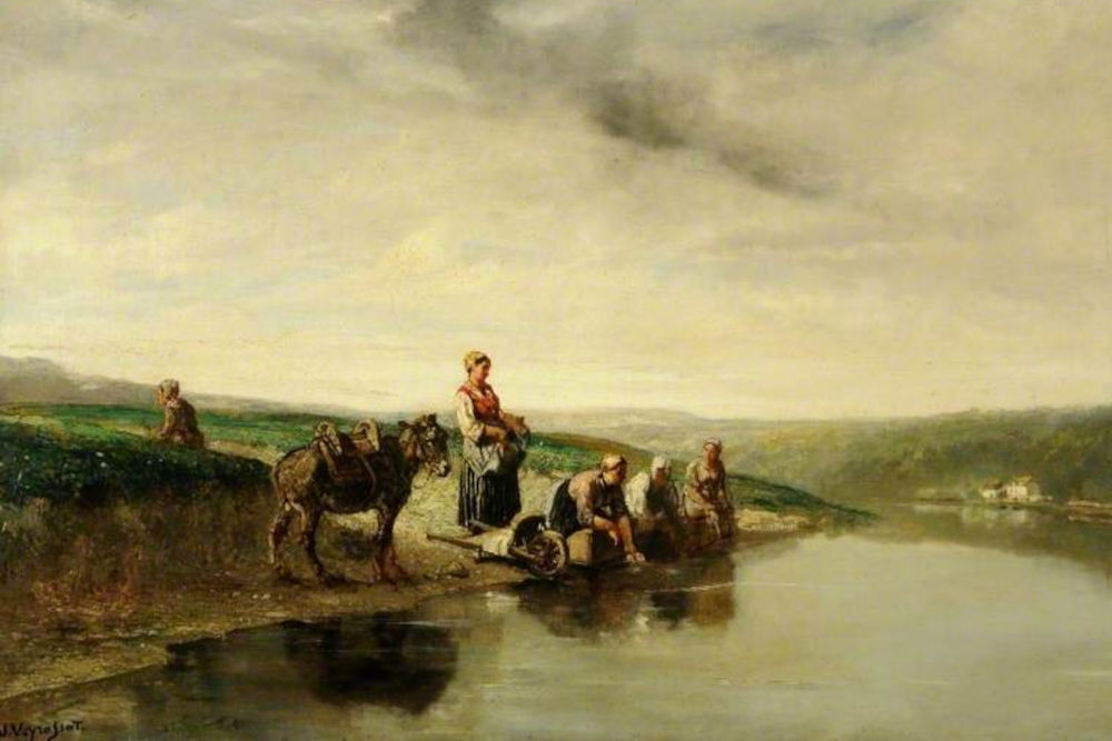 jules jacques veyrassat 1828 1893 landscape with a river